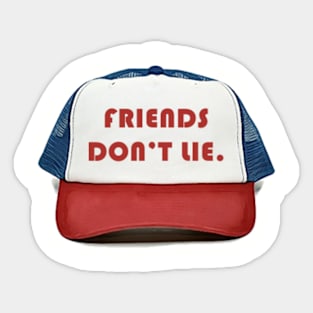 Friends Don't Lie, Stranger Things, Dustin Hat Sticker